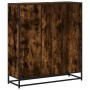 Estantería madera y metal roble ahumado 97,5x33x107,5 cm by , Bookcases and shelves - Ref: Foro24-3300862, Price: 108,62 €, D...