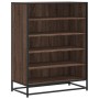 Zapatero de madera y metal marrón roble 75x38x97,5 cm von , Schuhregale und Schuhorganisatoren - Ref: Foro24-3300874, Preis: ...