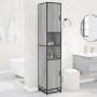 Armario de baño madera y metal gris Sonoma 35x37,5x188,5 cm by , Bathroom furniture - Ref: Foro24-3300883, Price: 149,29 €, D...