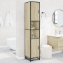 Armario de baño madera y metal roble Sonoma 35x37,5x188,5 cm von , Badezimmermöbel - Ref: Foro24-3300881, Preis: 142,21 €, Ra...