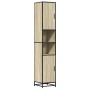 Armario de baño madera y metal roble Sonoma 35x37,5x188,5 cm von , Badezimmermöbel - Ref: Foro24-3300881, Preis: 142,21 €, Ra...