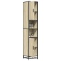 Armario de baño madera y metal roble Sonoma 35x37,5x188,5 cm von , Badezimmermöbel - Ref: Foro24-3300881, Preis: 142,21 €, Ra...