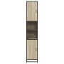 Armario de baño madera y metal roble Sonoma 35x37,5x188,5 cm von , Badezimmermöbel - Ref: Foro24-3300881, Preis: 142,21 €, Ra...