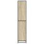 Armario de baño madera y metal roble Sonoma 35x37,5x188,5 cm von , Badezimmermöbel - Ref: Foro24-3300881, Preis: 142,21 €, Ra...
