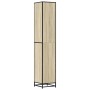Armario de baño madera y metal roble Sonoma 35x37,5x188,5 cm von , Badezimmermöbel - Ref: Foro24-3300881, Preis: 142,21 €, Ra...