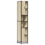 Armario de baño madera y metal roble Sonoma 35x37,5x188,5 cm von , Badezimmermöbel - Ref: Foro24-3300881, Preis: 142,21 €, Ra...