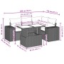 Set comedor de jardín 5 piezas y cojines ratán sintético marrón von , Gartensets - Ref: Foro24-3269143, Preis: 409,52 €, Raba...