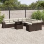 Set de sofás de jardín 11 pzas cojines ratán sintético marrón by , Garden sets - Ref: Foro24-3269433, Price: 791,55 €, Discou...
