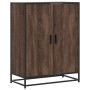 Zapatero de madera y metal marrón roble 75x38x97,5 cm by , Shoe racks and shoe organizers - Ref: Foro24-3300869, Price: 110,1...