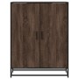 Zapatero de madera y metal marrón roble 75x38x97,5 cm by , Shoe racks and shoe organizers - Ref: Foro24-3300869, Price: 110,1...