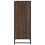 Zapatero de madera y metal marrón roble 75x38x97,5 cm by , Shoe racks and shoe organizers - Ref: Foro24-3300869, Price: 110,1...