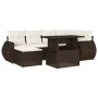 Juego de sofás de jardín 7 piezas con cojines ratán PE marrón by , Garden sets - Ref: Foro24-3268683, Price: 501,05 €, Discou...