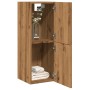 Armario pared baño madera ingeniería roble artisian 30x30x80 cm de , Muebles de baño - Ref: Foro24-856219, Precio: 46,66 €