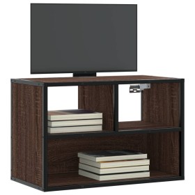 Mueble TV madera ingeniería y metal marrón roble 60x31x39,5 cm von , TV-Möbel - Ref: Foro24-848918, Preis: 42,31 €, Rabatt: %