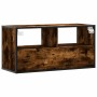 Mueble TV metal y madera contrachapada roble humo 80x31x39,5 cm von , TV-Möbel - Ref: Foro24-848926, Preis: 46,42 €, Rabatt: %