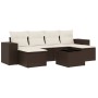 Juego de sofás de jardín 7 piezas con cojines ratán PE marrón by , Garden sets - Ref: Foro24-3255270, Price: 426,16 €, Discou...