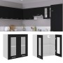 Schwarzer Sperrholz Küchenhängeschrank 60x31x60 cm von vidaXL, Küchenschränke - Ref: Foro24-802522, Preis: 57,35 €, Rabatt: %