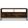 Mesa de centro madera ingeniería metal roble humo 100x50x45 cm de , Mesas de centro - Ref: Foro24-848786, Precio: 97,83 €