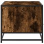 Mesa de centro madera ingeniería metal roble humo 100x50x45 cm de , Mesas de centro - Ref: Foro24-848786, Precio: 97,83 €