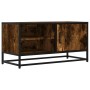 Mueble TV metal y madera ingeniería roble humo 80x34,5x40 cm von , TV-Möbel - Ref: Foro24-848821, Preis: 64,87 €, Rabatt: %