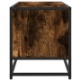 Mueble TV metal y madera ingeniería roble ahumado 100x34,5x40cm von , TV-Möbel - Ref: Foro24-848816, Preis: 86,49 €, Rabatt: %
