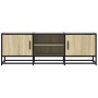 Mueble TV metal y madera ingeniería roble Sonoma 120x35x41 cm de , Muebles TV - Ref: Foro24-848840, Precio: 101,69 €