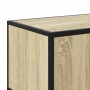 Mueble TV metal y madera ingeniería roble Sonoma 120x35x41 cm von , TV-Möbel - Ref: Foro24-848840, Preis: 101,80 €, Rabatt: %