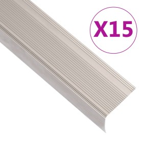 Perfiles de peldaños forma de L 15 uds aluminio champán 67 cm von , Treppe - Ref: Foro24-146797, Preis: 64,70 €, Rabatt: %