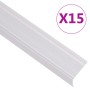 Perfiles de peldaños forma de L 15 uds aluminio plata 67 cm de , Escaleras - Ref: Foro24-146781, Precio: 56,79 €, Descuento: %