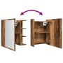 Armario espejo de baño madera envejecida 62,5x20,5x64 cm von , Badezimmerwaschtische - Ref: Foro24-856177, Preis: 74,60 €, Ra...