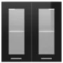 Hanging kitchen cabinet in black plywood wood, 60x31x60 cm by vidaXL, Kitchen cabinets - Ref: Foro24-802522, Price: 56,66 €, ...