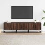 Mueble TV metal y madera ingeniería marrón roble 150x35x41 cm von , TV-Möbel - Ref: Foro24-848863, Preis: 106,64 €, Rabatt: %