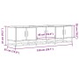 Mueble TV metal y madera ingeniería marrón roble 150x35x41 cm von , TV-Möbel - Ref: Foro24-848863, Preis: 106,64 €, Rabatt: %