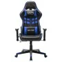 Schwarz-blauer Gaming-Stuhl aus Kunstleder von vidaXL, Gaming-Stühle - Ref: Foro24-20502, Preis: 180,36 €, Rabatt: %