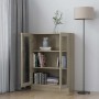 Vitrine aus eichenfarbenem Sperrholz, 82,5 x 30,5 x 115 cm von vidaXL, Bücherregale und Regale - Ref: Foro24-802753, Preis: 9...