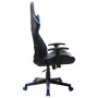 Silla de gaming de cuero sintético negro y azul de vidaXL, Sillones para videojuegos - Ref: Foro24-20502, Precio: 183,40 €, D...