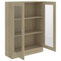 Oak-colored plywood display case 82.5x30.5x115 cm by vidaXL, Bookcases and shelves - Ref: Foro24-802753, Price: 95,54 €, Disc...