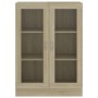 Vitrine aus eichenfarbenem Sperrholz, 82,5 x 30,5 x 115 cm von vidaXL, Bücherregale und Regale - Ref: Foro24-802753, Preis: 9...
