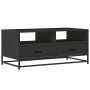 Mesa de centro madera de ingeniería y metal negro 100x50x45 cm by , Coffee table - Ref: Foro24-848784, Price: 102,17 €, Disco...