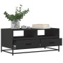 Mesa de centro madera de ingeniería y metal negro 100x50x45 cm by , Coffee table - Ref: Foro24-848784, Price: 102,17 €, Disco...