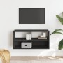 Mueble de TV metal y madera de ingeniería negro 80x31x39,5 cm by , TV Furniture - Ref: Foro24-848924, Price: 47,72 €, Discoun...