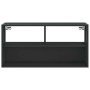 Mueble de TV metal y madera de ingeniería negro 80x31x39,5 cm by , TV Furniture - Ref: Foro24-848924, Price: 47,72 €, Discoun...