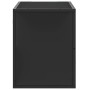Mueble de TV metal y madera de ingeniería negro 80x31x39,5 cm by , TV Furniture - Ref: Foro24-848924, Price: 47,72 €, Discoun...