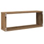 Estantes cubo de pared 2 uds madera roble artisan 60x15x23 cm von , Regale und Regale - Ref: Foro24-856589, Preis: 34,58 €, R...
