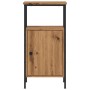 Mesitas noche 2 uds madera ingeniería roble artisan 41x31x80 cm by , Nightstands - Ref: Foro24-857249, Price: 92,52 €, Discou...