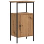 Mesitas noche 2 uds madera ingeniería roble artisan 41x31x80 cm by , Nightstands - Ref: Foro24-857249, Price: 92,52 €, Discou...