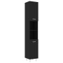 Black plywood bathroom cabinet 30x30x179 cm by vidaXL, Bathroom furniture - Ref: Foro24-802625, Price: 75,35 €, Discount: %