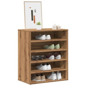 Mueble zapatero madera ingeniería roble artisan 60x35x70 cm by , Shoe racks and shoe organizers - Ref: Foro24-856701, Price: ...