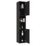 Black plywood bathroom cabinet 30x30x179 cm by vidaXL, Bathroom furniture - Ref: Foro24-802625, Price: 75,35 €, Discount: %