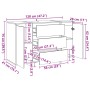 Aparador de madera de ingeniería roble artisan 120x41x75 cm von , Sideboards - Ref: Foro24-856795, Preis: 198,33 €, Rabatt: %